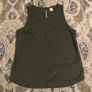 GAP Eyelet Lace Tank Top